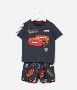 Pijama Infantil com Estampa Relâmpago MCQueen - Tam 2 a 6 Anos