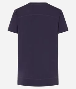 Camiseta Esportiva em Microfibra Furadinha com Barra Mullet