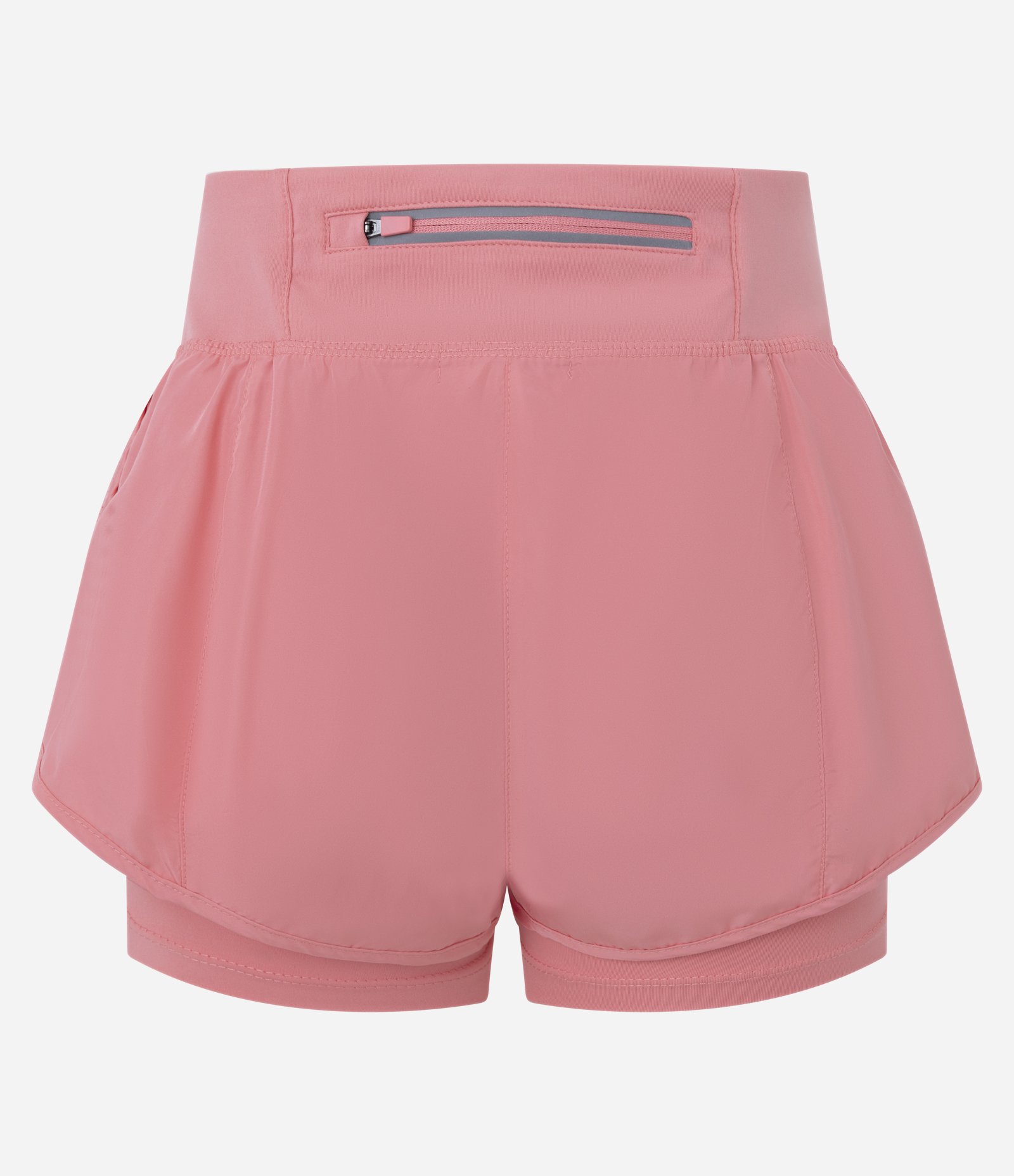 Bermuda Runner Esportiva em Microfibra com Bolso Funcional Rosa Claro 5
