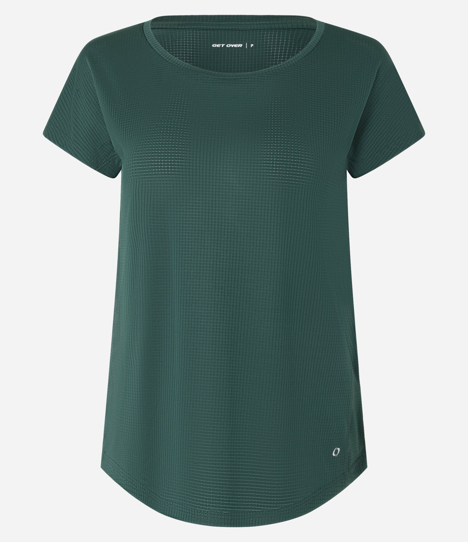Camiseta Esportiva em Microfibra com Decote Redondo Verde 4