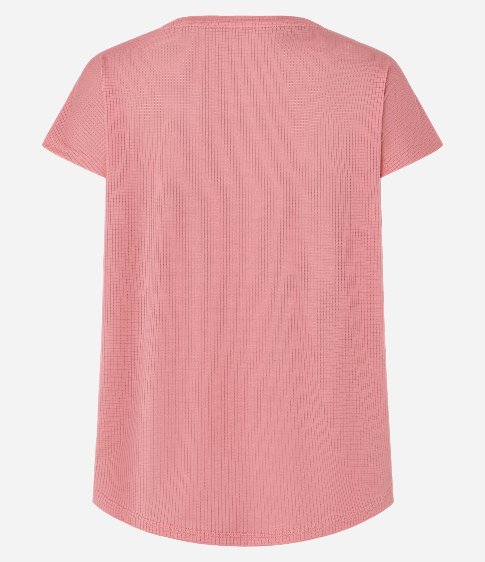 Camiseta Esportiva em Microfibra com Decote Redondo Rosa 7