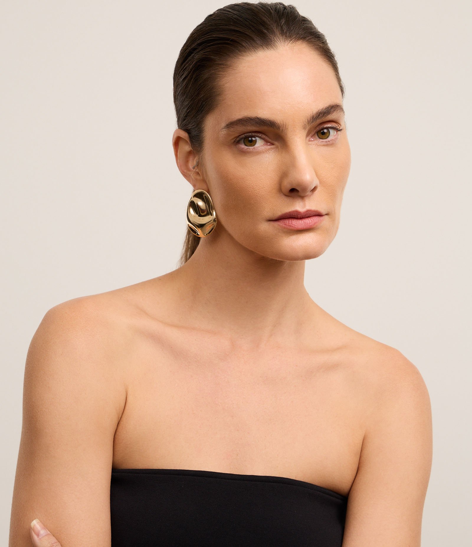 Vestido Longo em Viscose e Algodão com Saia Rodada Preto 5