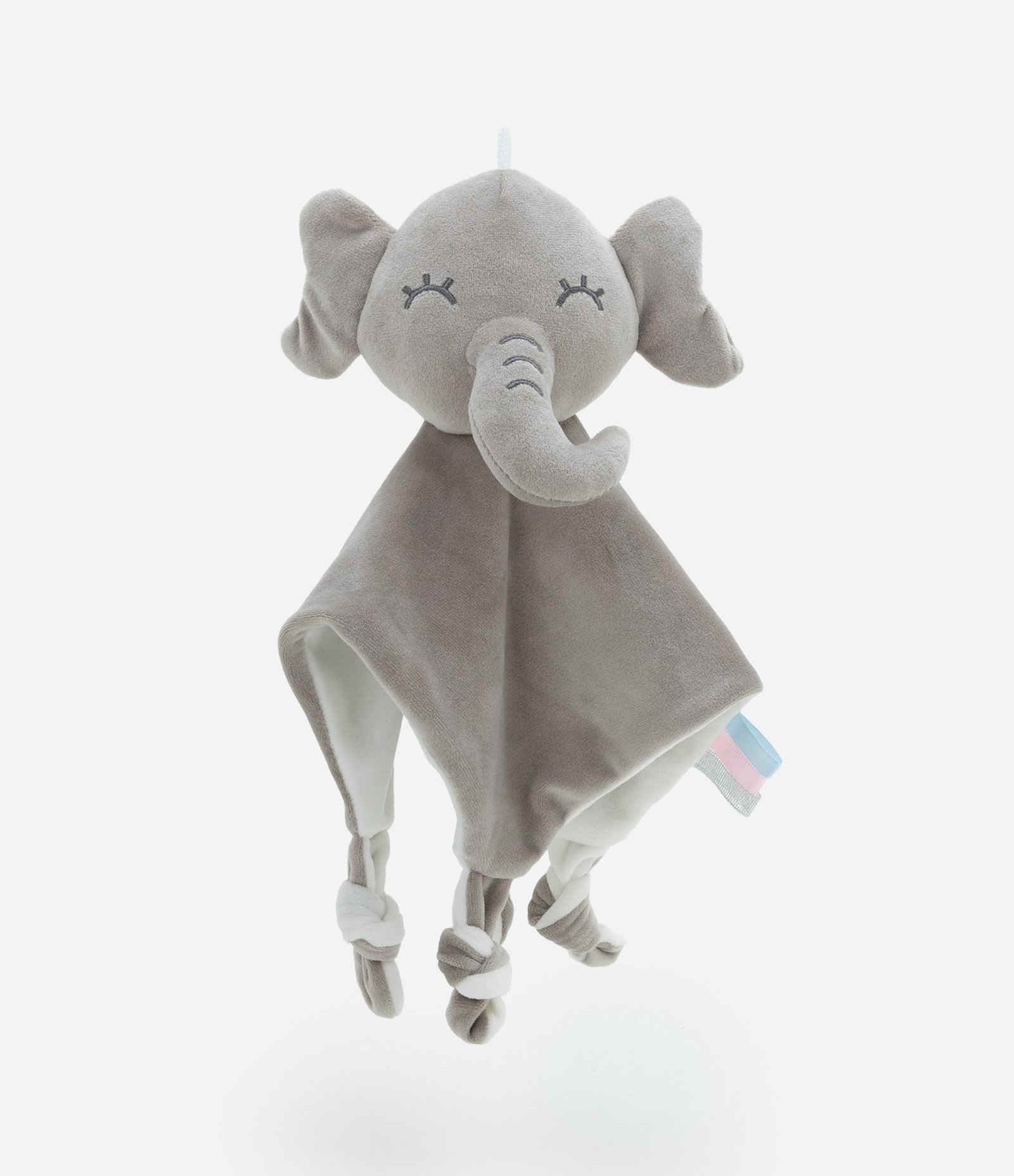 Naninha Infantil em Plush Elefantinho - Tam Único Cinza 1