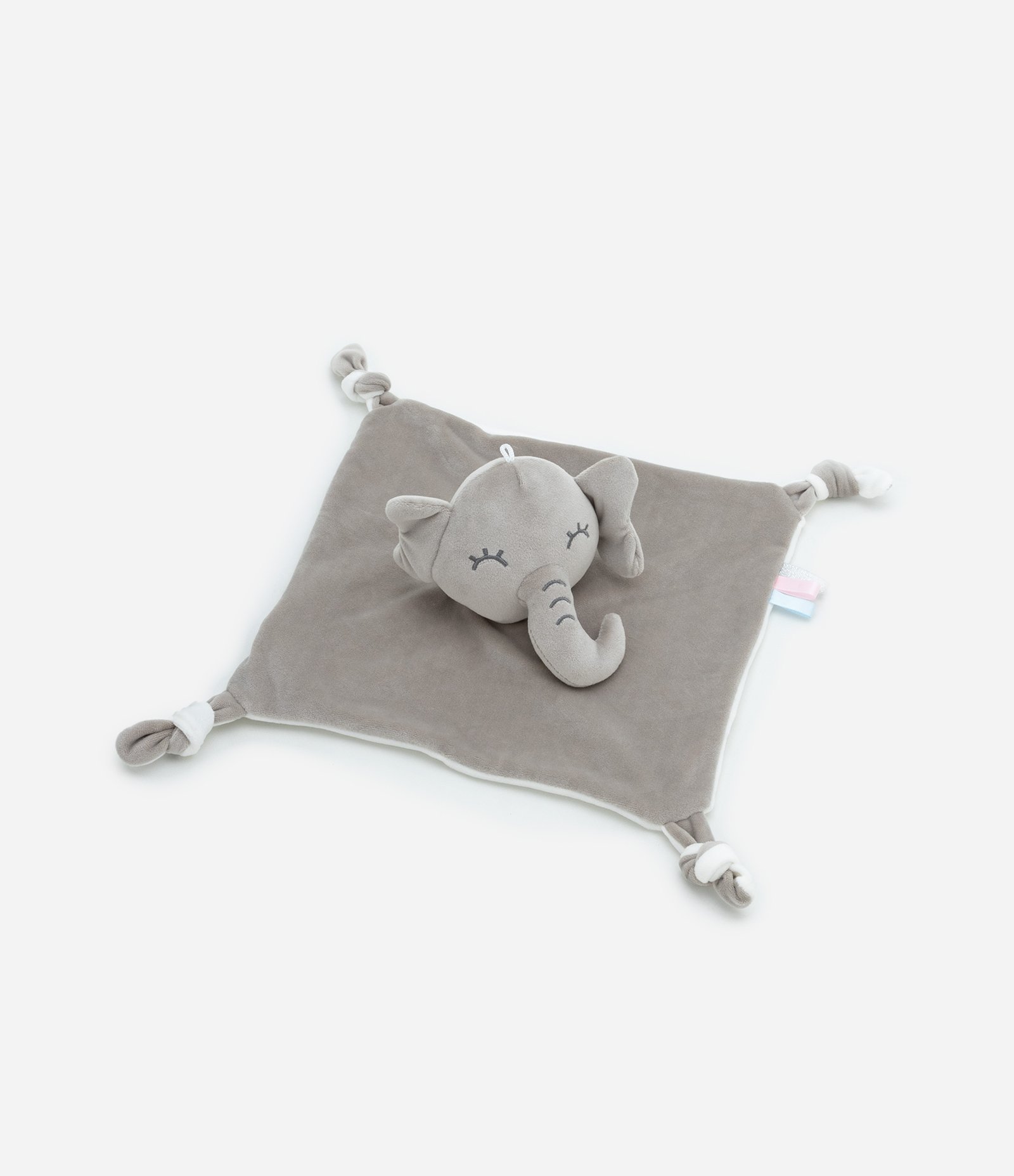Naninha Infantil em Plush Elefantinho - Tam Único Cinza 2