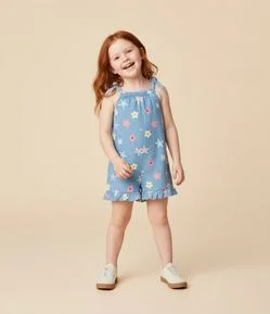 Macaquinho Infantil com Estampa Fundo do Mar - Tam 1 a 6 Anos