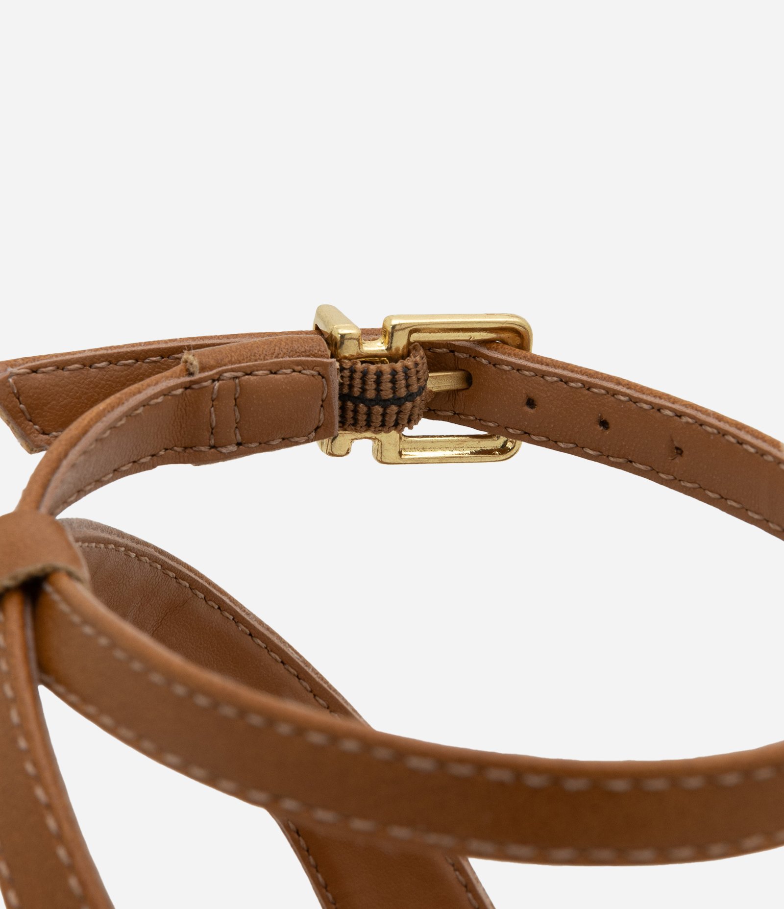 Sandália Meia Pata com Salto Super Alto Caramelo 4