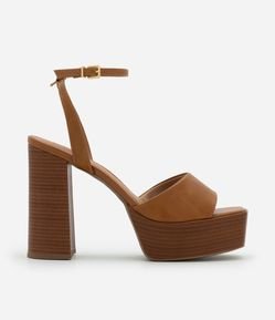 Sandália Meia Pata com Salto Super Alto