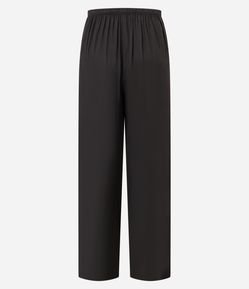 Calça Wide Leg com Amarração no Cós