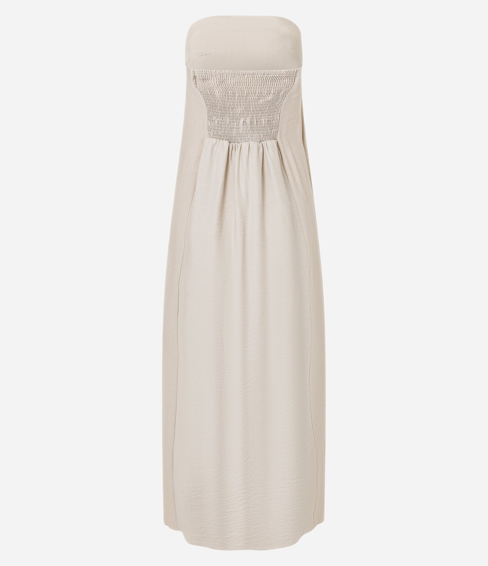 Vestido Midi Tomara que Caia em Crepe com Estampa Floral Bege 8