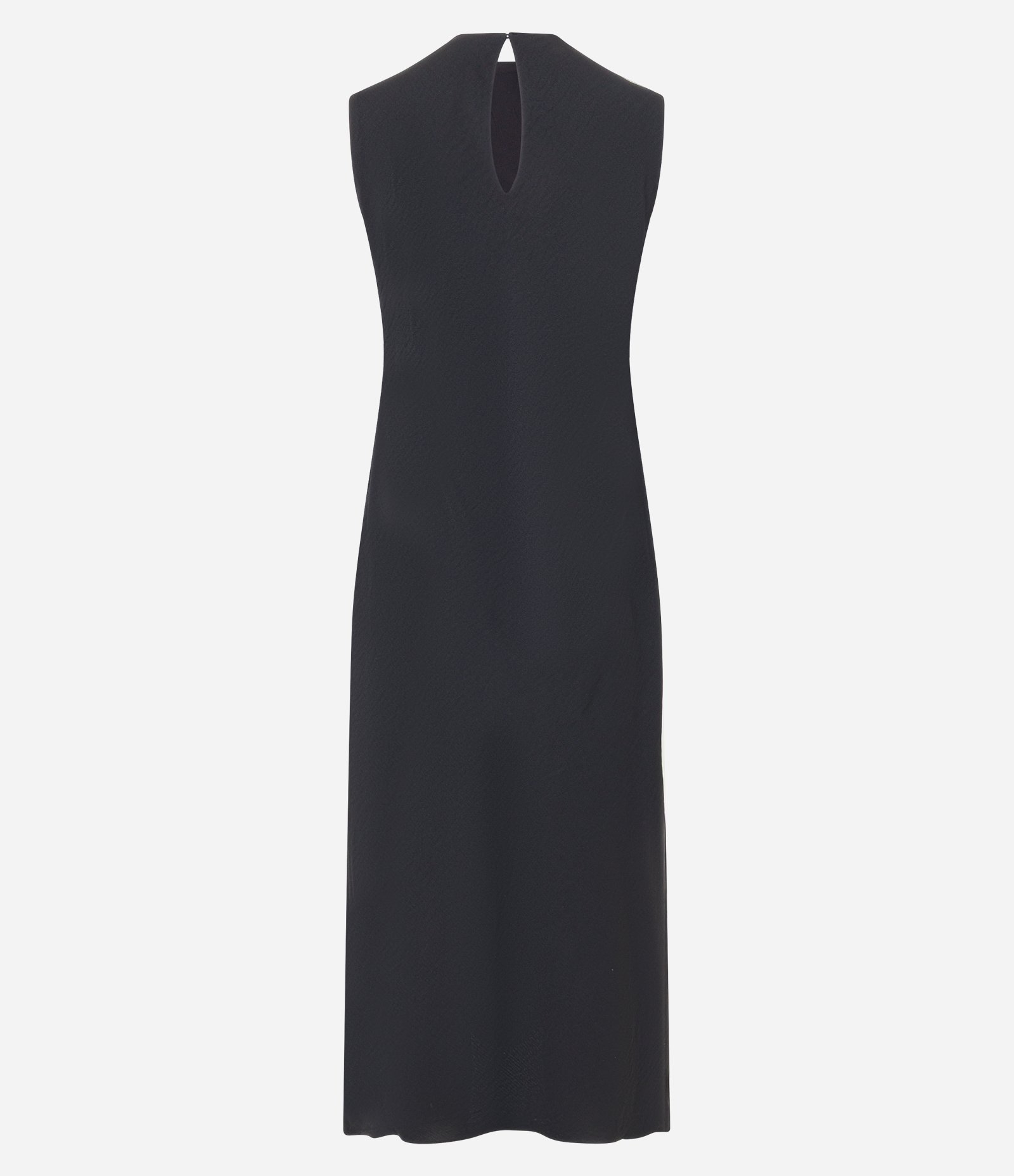 Vestido Evasê Midi Texturizado Preto 7