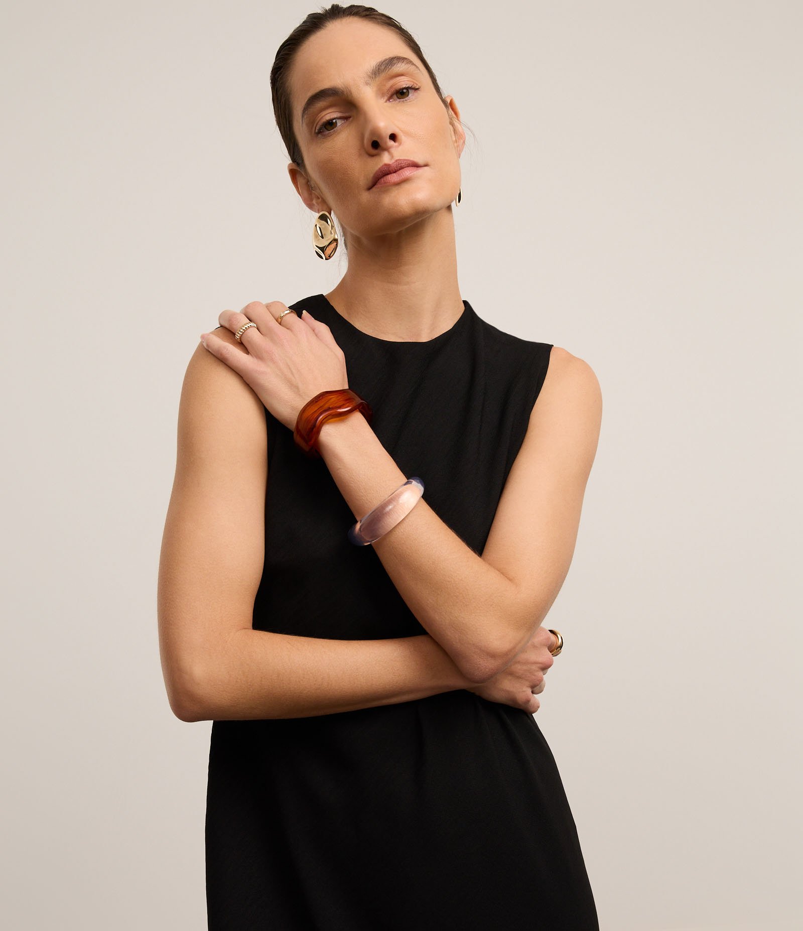 Vestido Evasê Midi Texturizado Preto 2