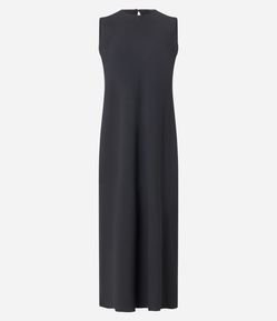 Vestido Evasê Midi Texturizado