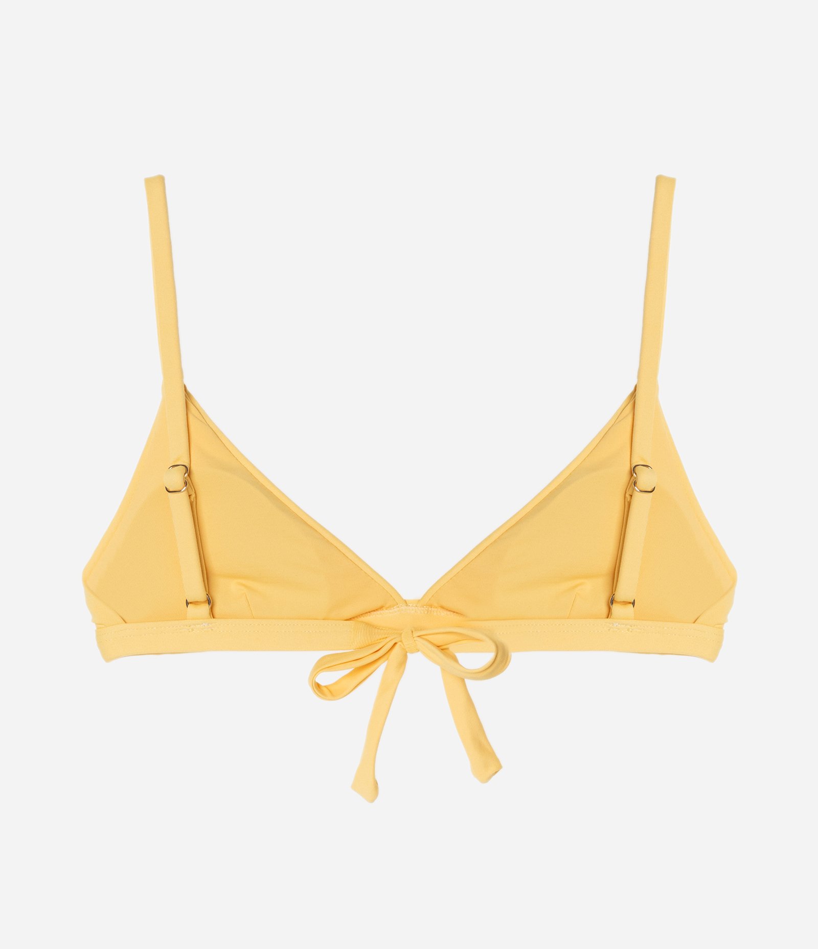Biquíni Top Triângulo Fixo em Microfibra Básico Amarelo 4