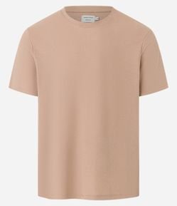 Camiseta em Algodão Textura Canelada