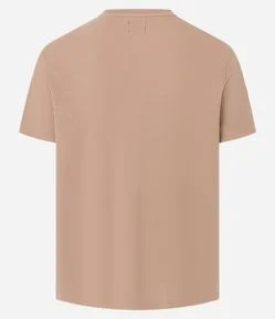 Camiseta em Algodão Textura Canelada