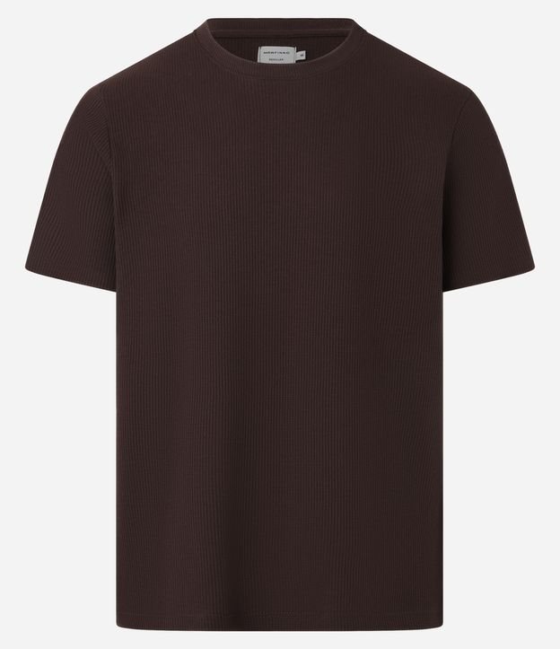 Camiseta em Algodão Textura Canelada