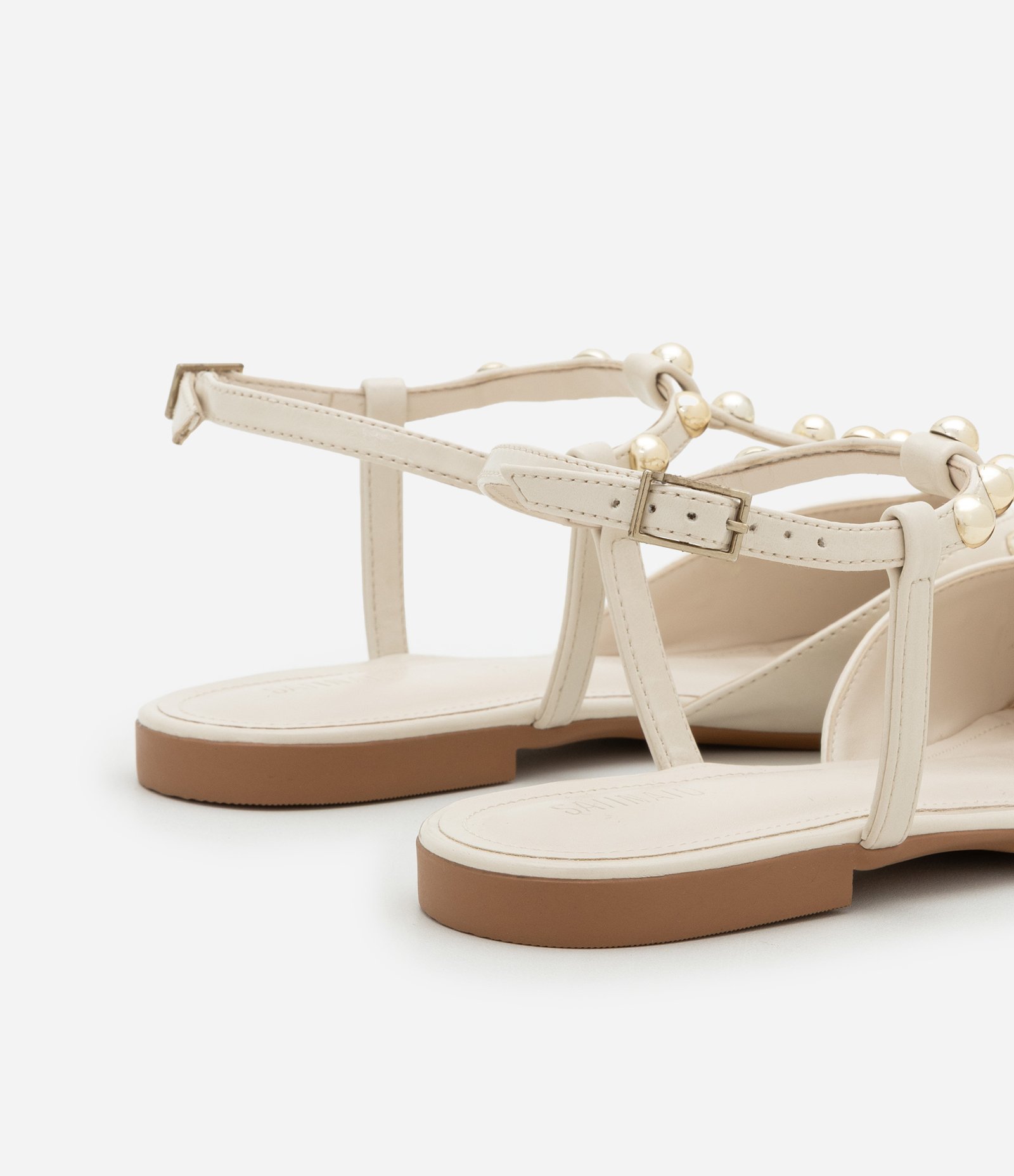 Sapatilha Salomé com Esferas Off White 3