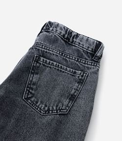 Calça Wide Leg Infantil em Jeans com Abertura na Barra e Laço - Tam 5 A 14 Anos