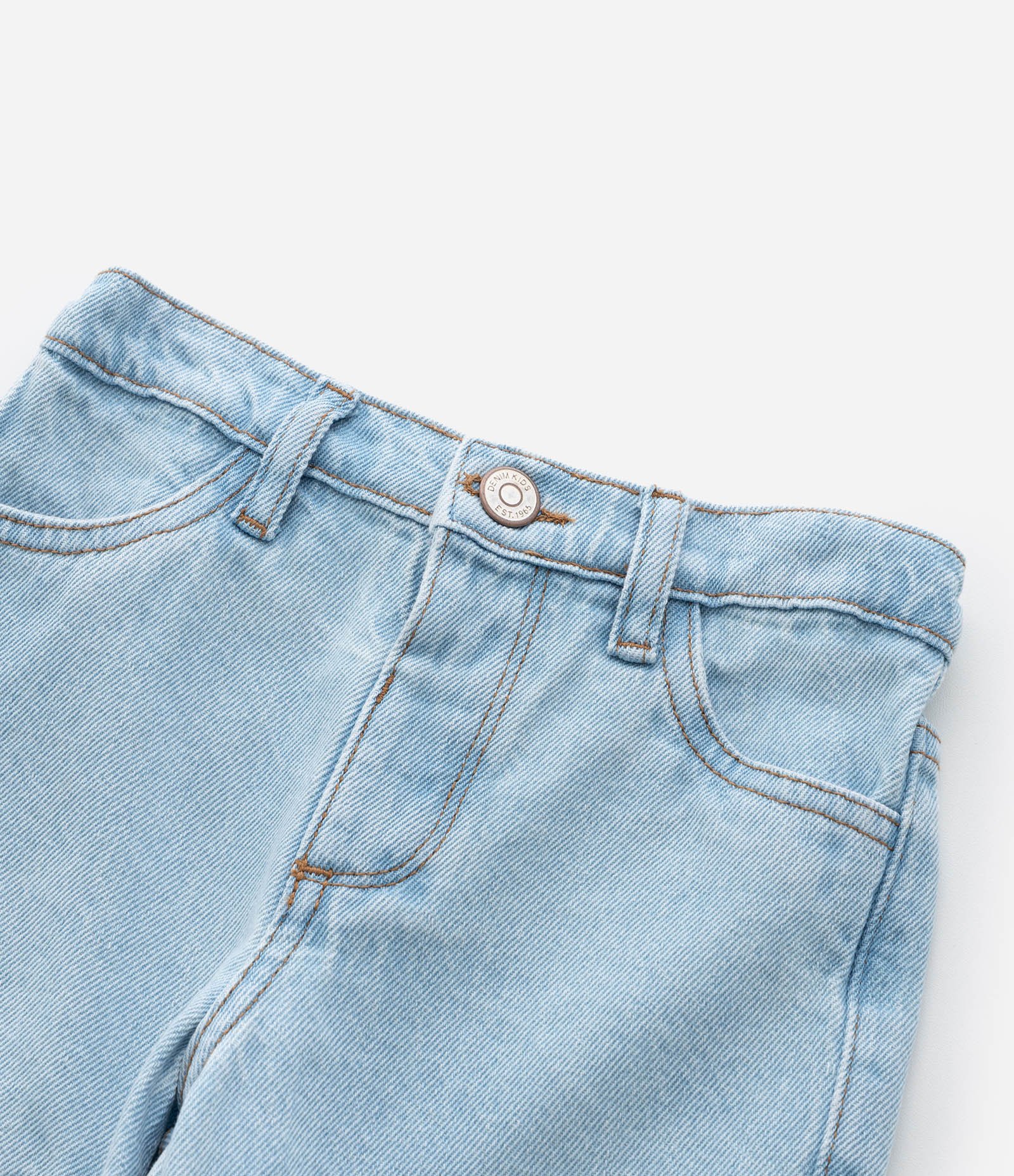 Short Infantil em Jeans Básico - Tam 1 a 6 Anos Azul 5