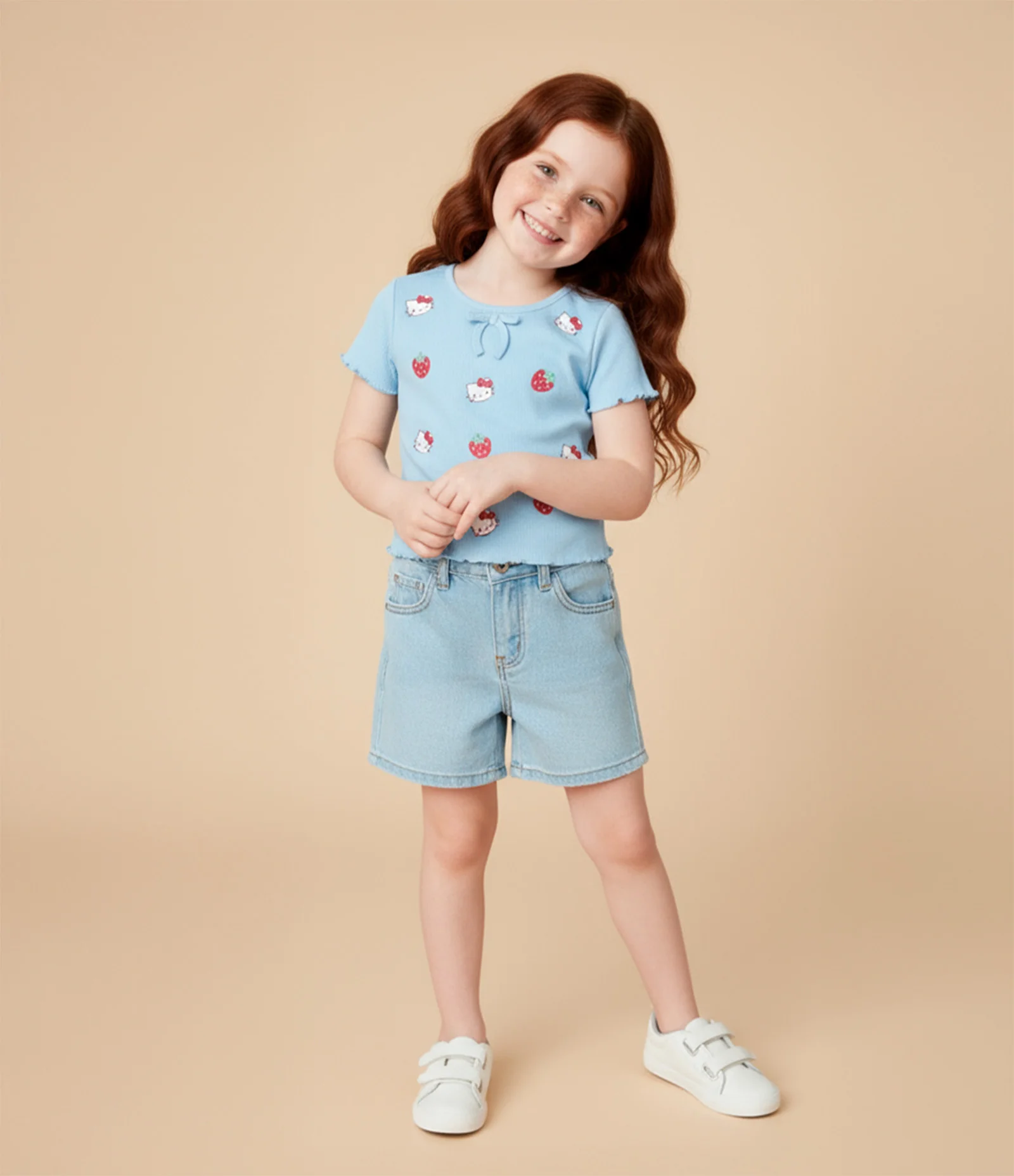 Short Infantil em Jeans Básico - Tam 1 a 6 Anos Azul 1