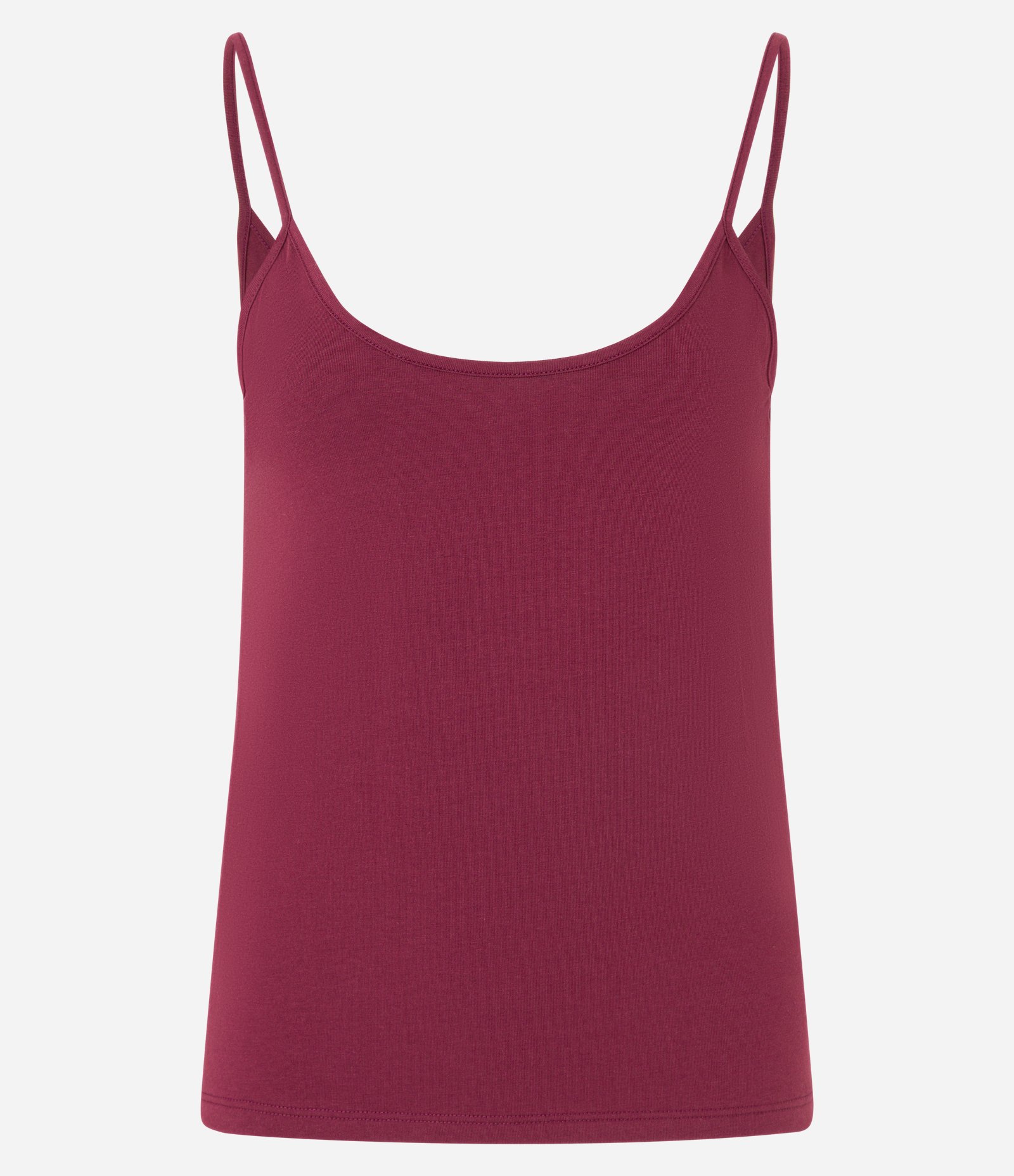 Blusa Básica de Alcinha em Algodão Peruano Bordô 7