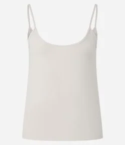 Blusa Básica de Alcinha em Algodão Peruano