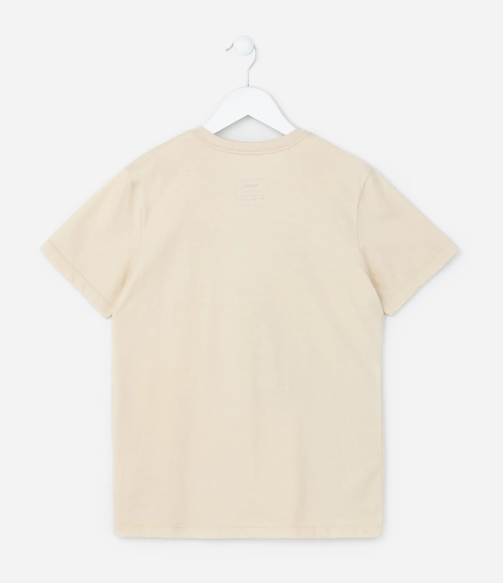 Camiseta Infantil com Estampa de Capivara Tenista - Tam 5 a 14 Anos Bege 2