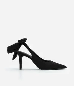 Sapato Scarpin com Maxi Laço