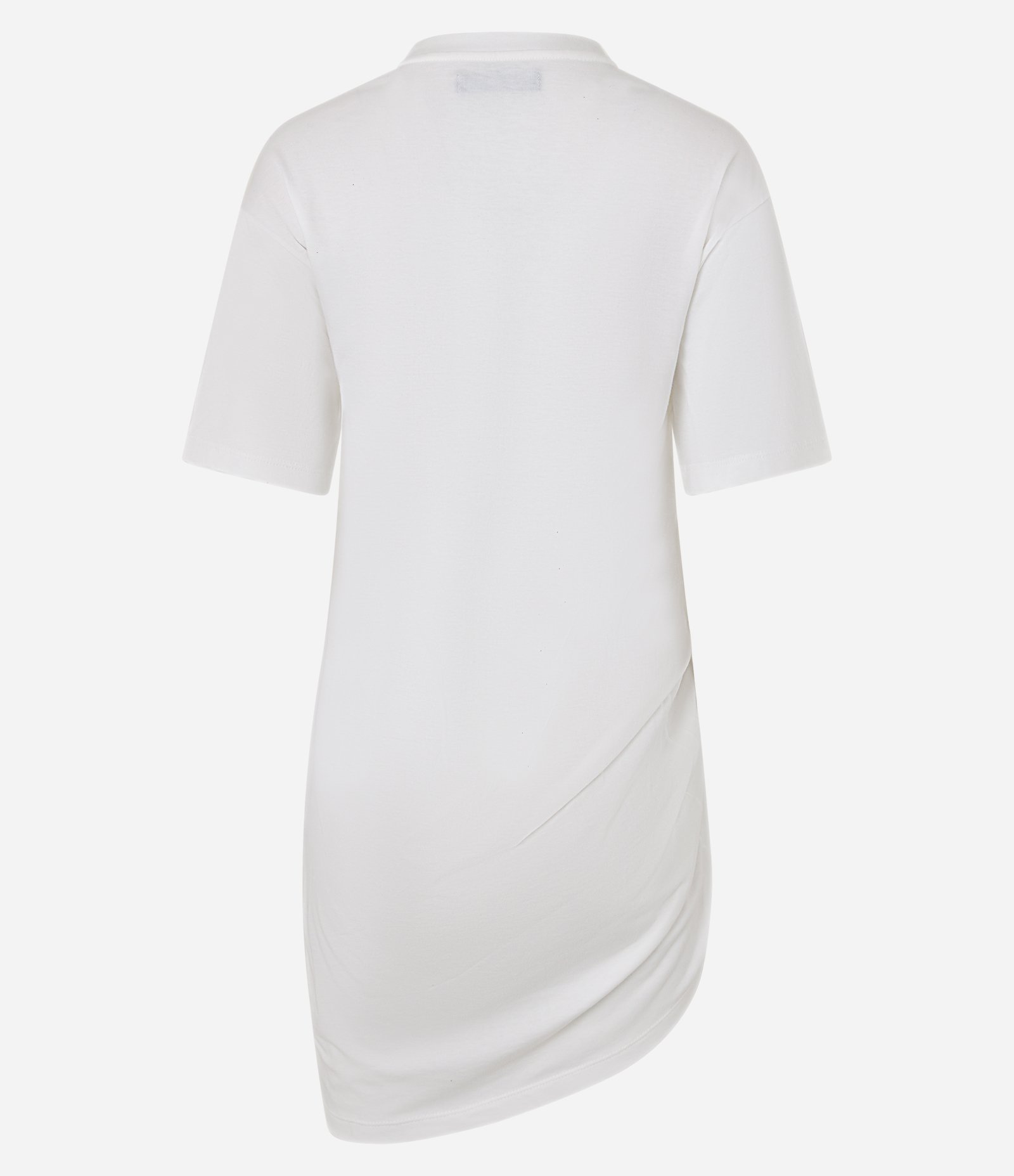 Blusa Oversized em Algodão com Drapeado Lateral Branco 5