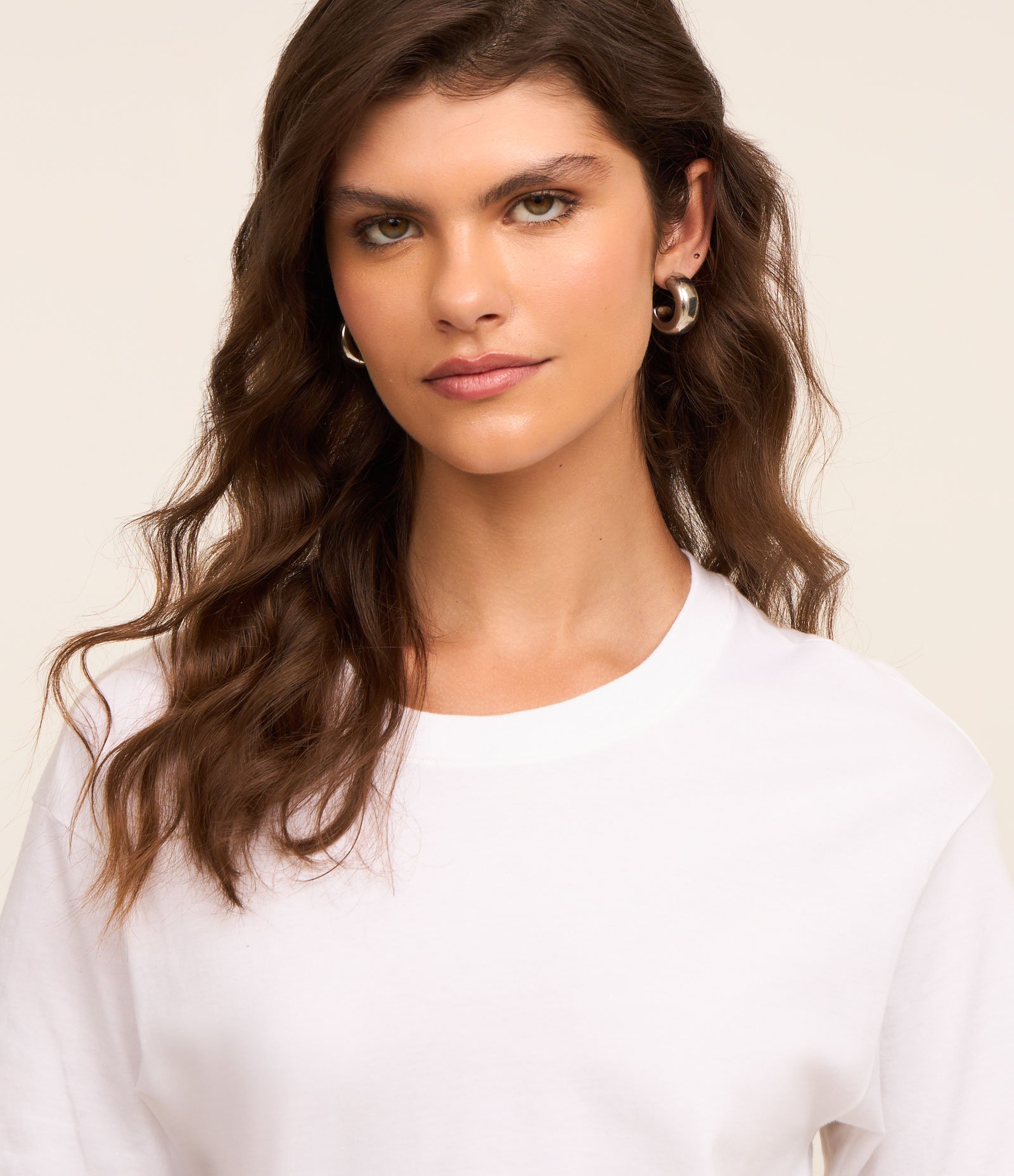 Blusa Oversized em Algodão com Drapeado Lateral Branco 2