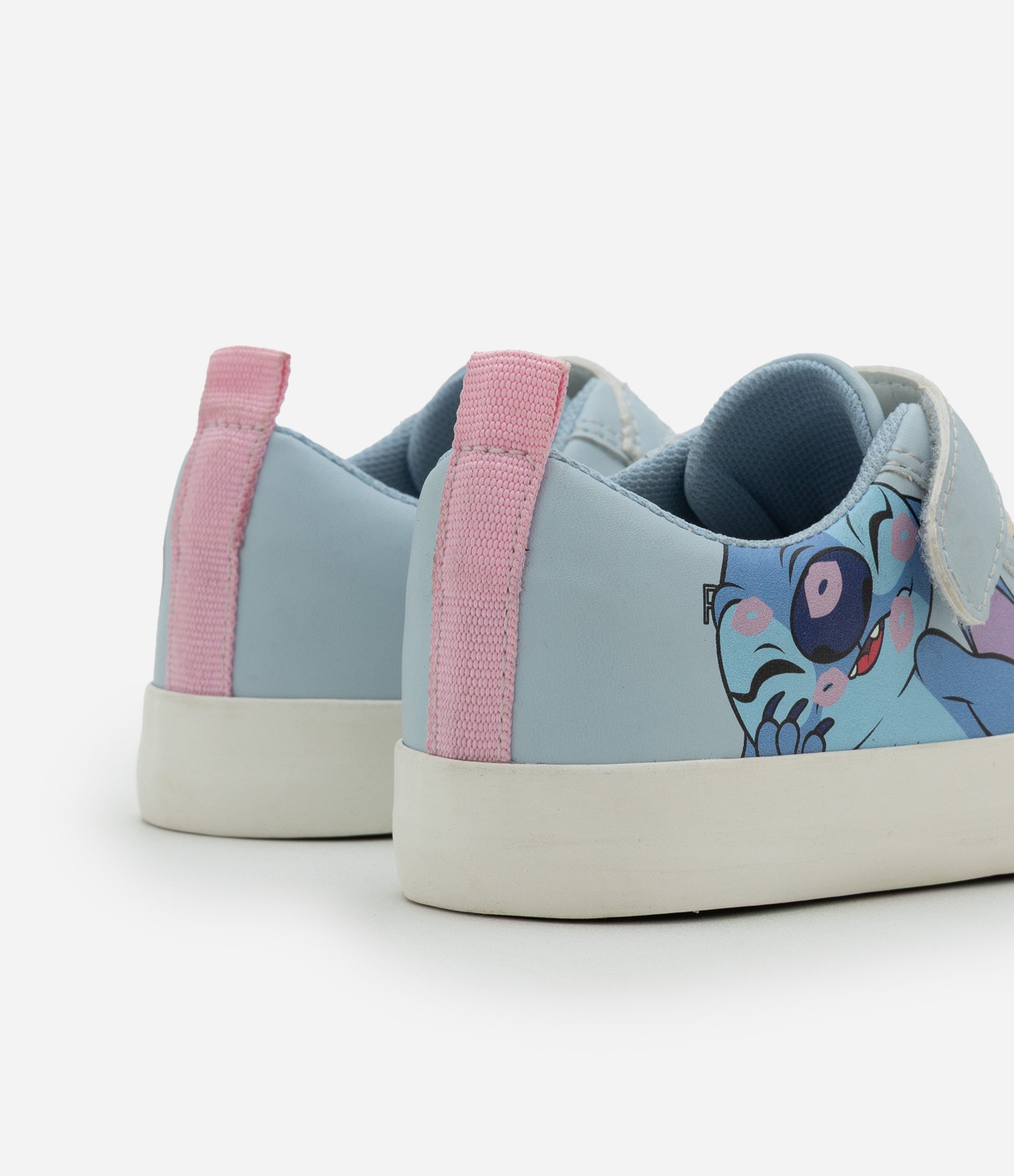Tênis Infantil com Velcro e Estampa do Stitch e Angel - Tam 20 ao 27 Azul 2