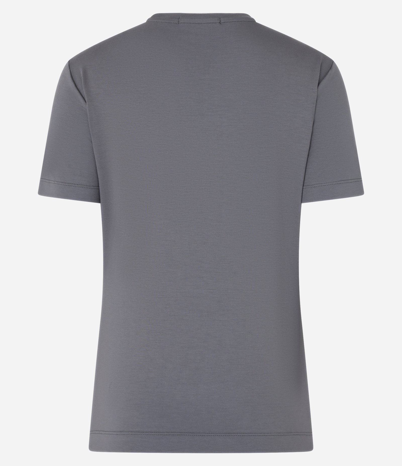 Blusa T-Shirt Básica em Viscose Cinza 6