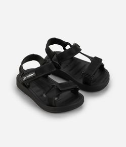 Sandália Infantil com Tiras Largas e Velcro - Tam 19 ao 27