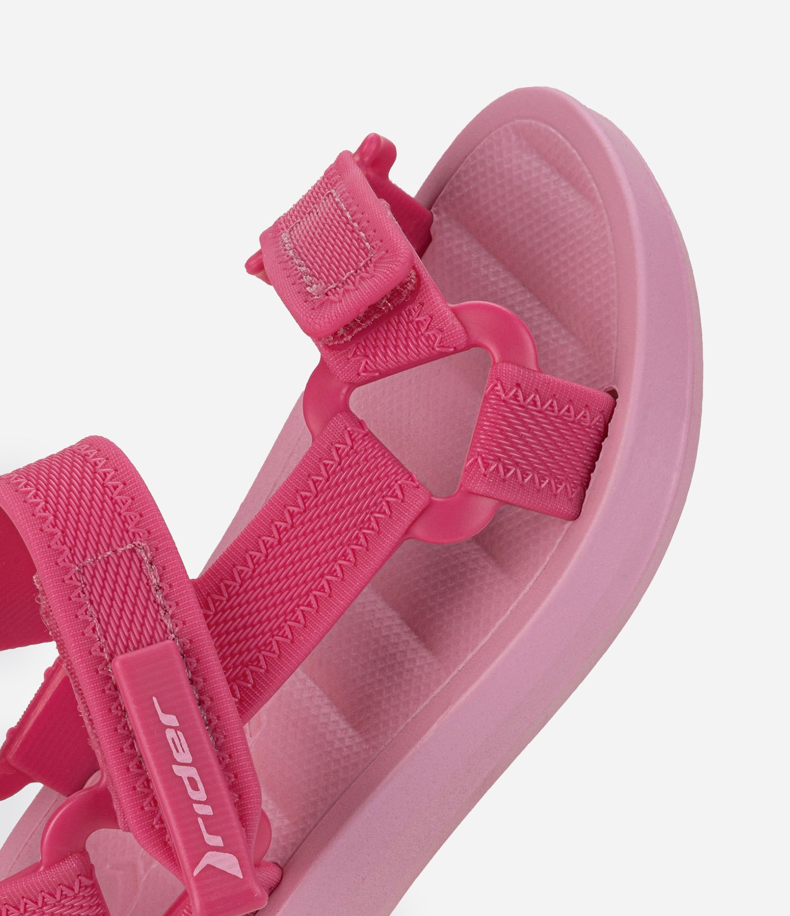 Sandália Infantil com Tiras Largas e Velcro - Tam 19 ao 25 Rosa 4