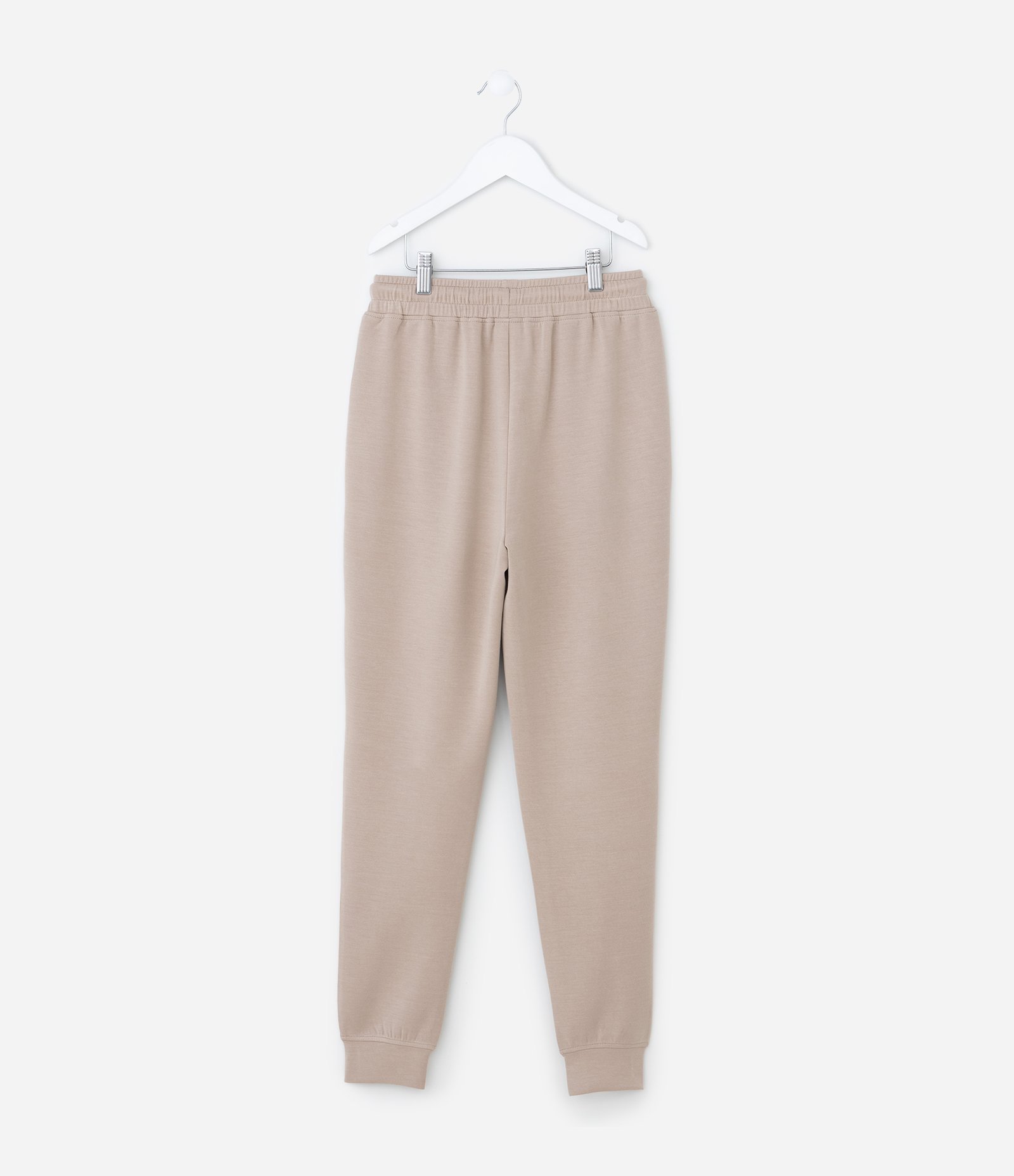 Calça Jogger Infantil em Modal com Recortes - Tam 5 a 14 Anos Bege 2