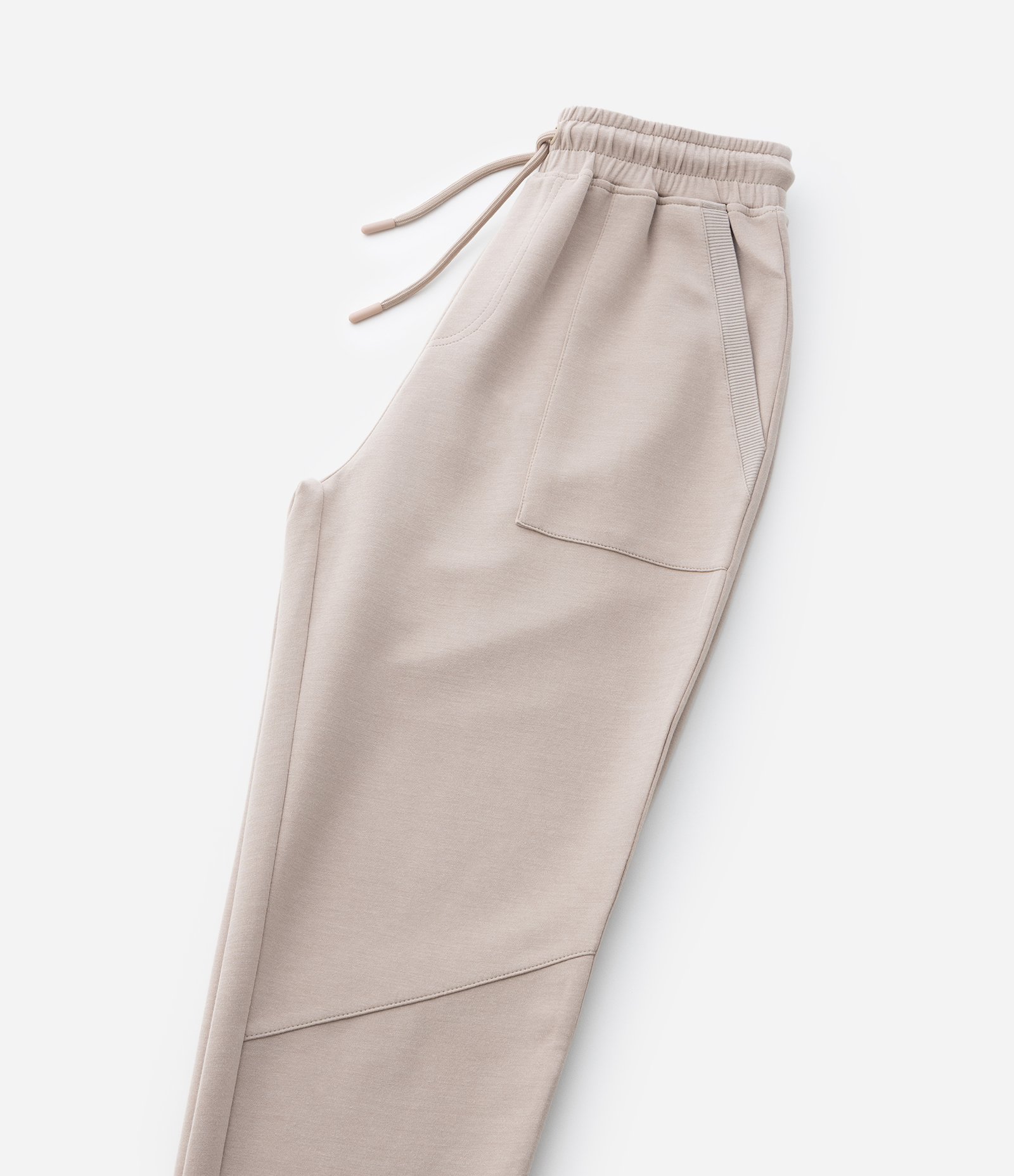 Calça Jogger Infantil em Modal com Recortes - Tam 5 a 14 Anos Bege 6