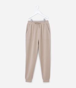 Calça Jogger Infantil em Modal com Recortes - Tam 5 a 14 Anos