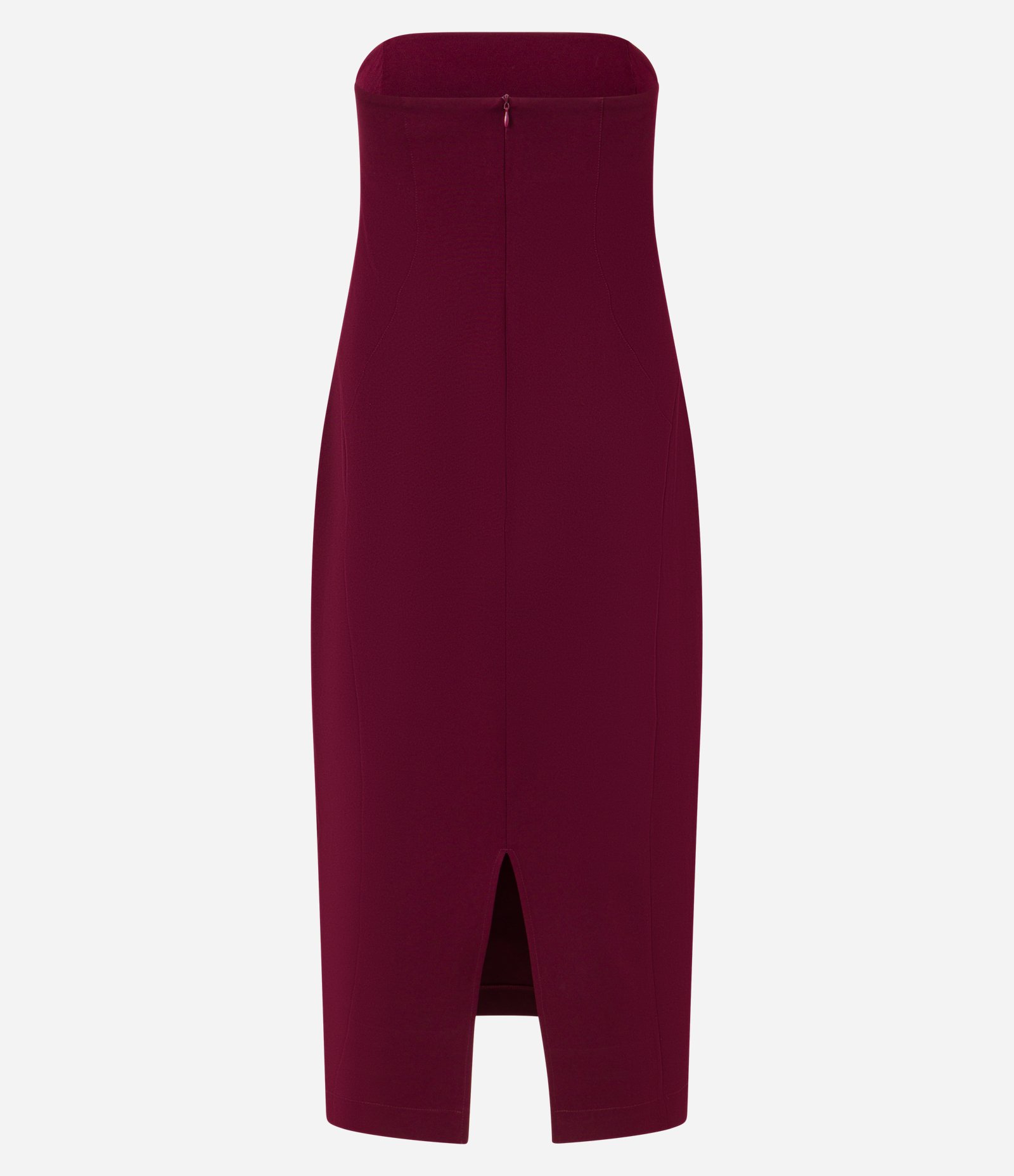 Vestido Midi Reto em Alfaiataria Tomara que Caia Vermelho 6
