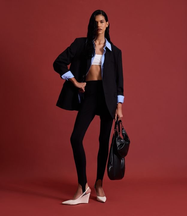 Calça Legging em Ribana com Pézinho