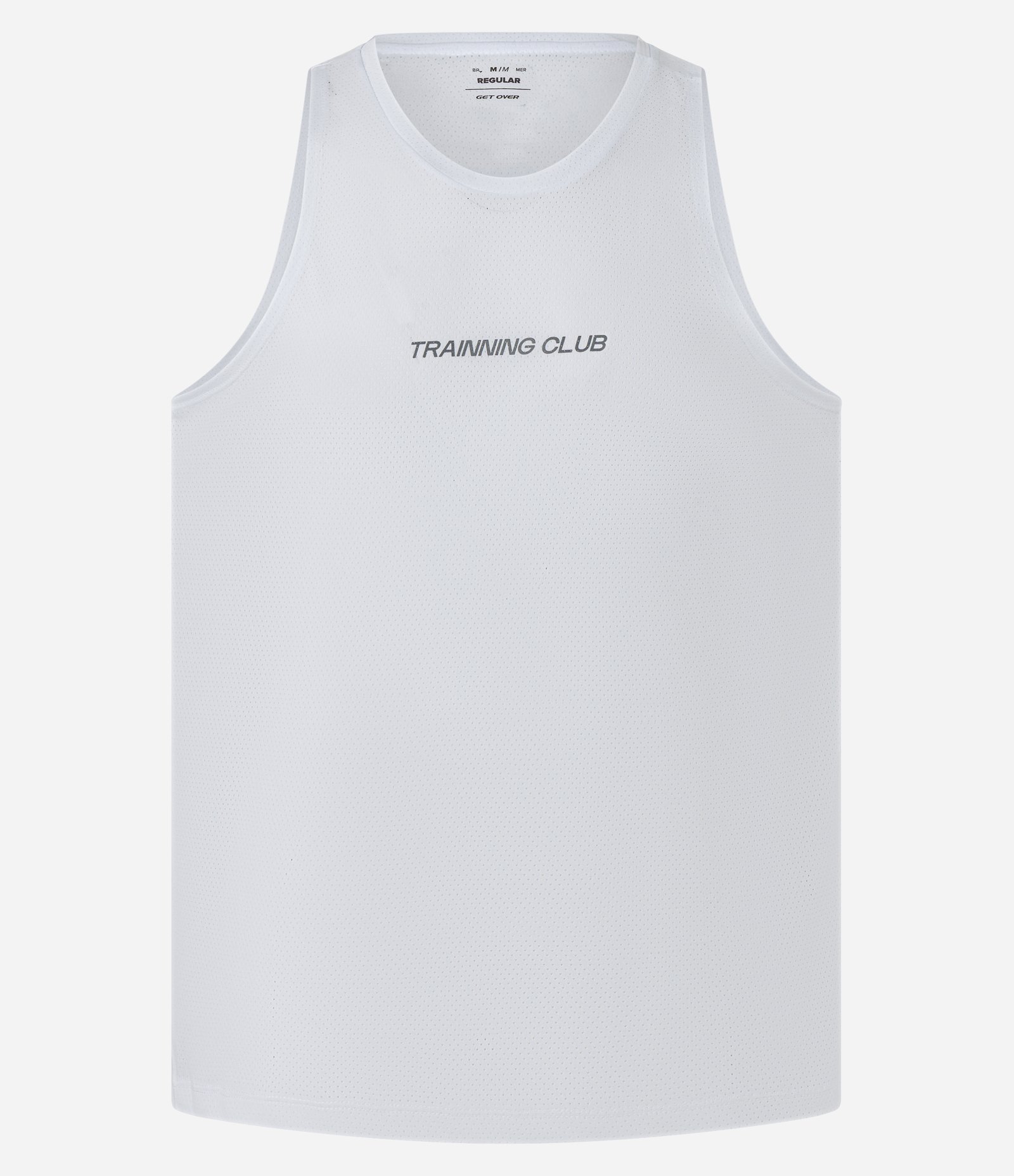 Regata Esportiva Corrida com Tecnologia Dry e Estampa Trainning Club Branco 7