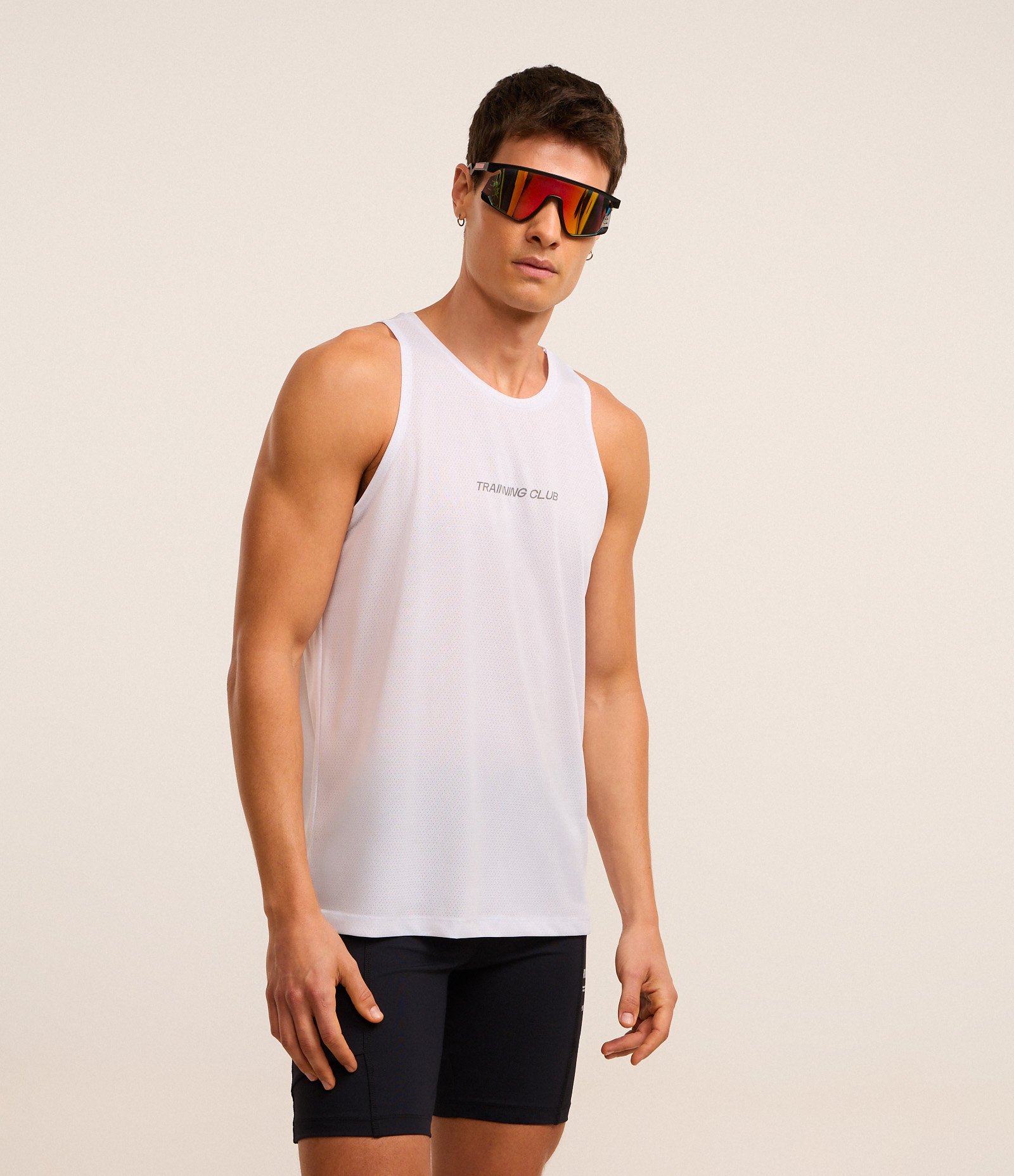 Regata Esportiva Corrida com Tecnologia Dry e Estampa Trainning Club Branco 1