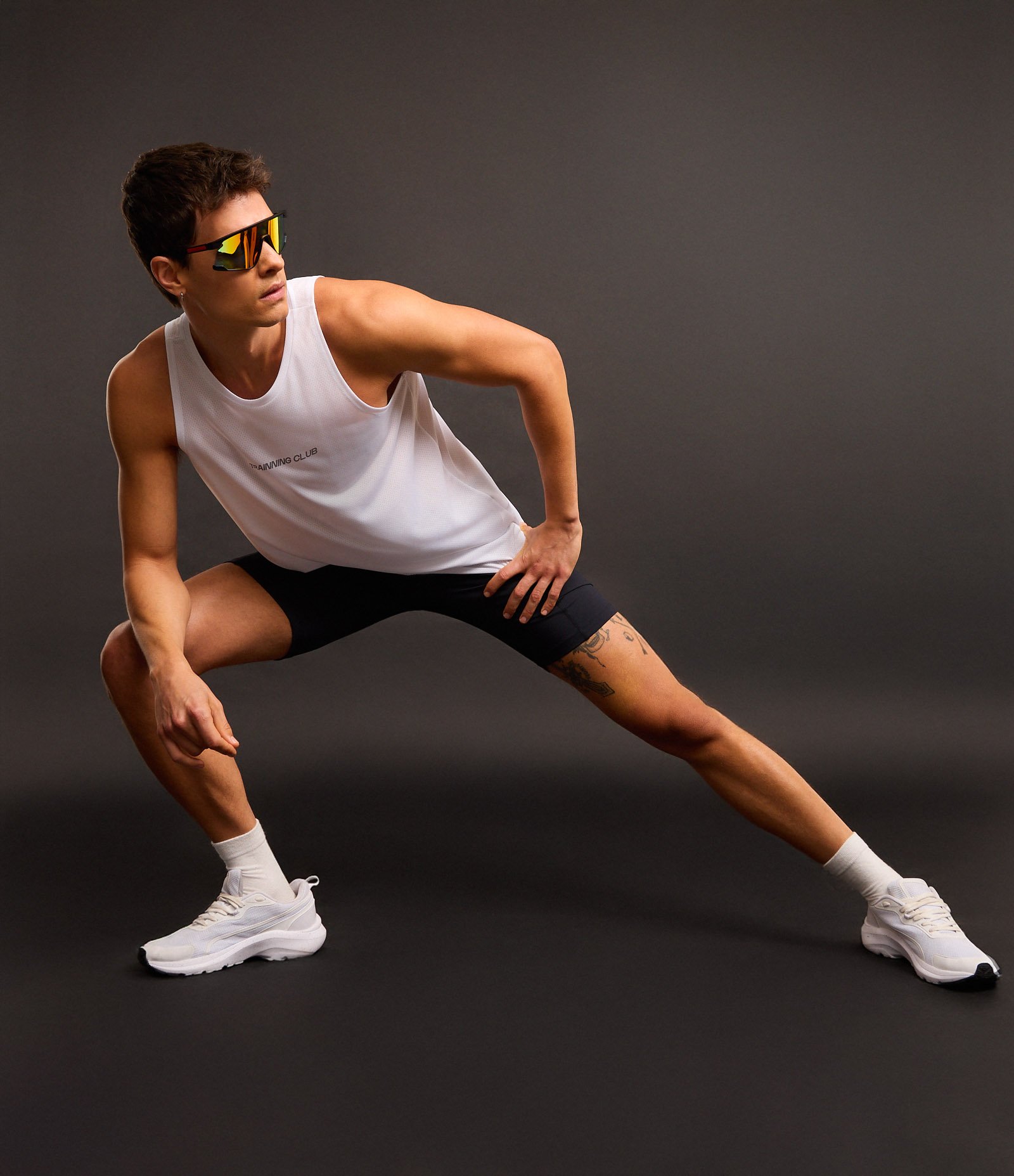 Regata Esportiva Corrida com Tecnologia Dry e Estampa Trainning Club Branco 4