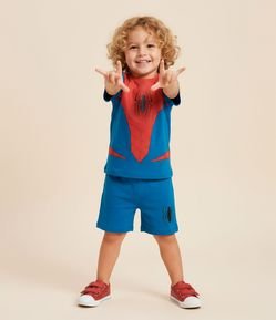 Pijama Infantil com Estampa Homem-Aranha - Tam 3 a 8 Anos