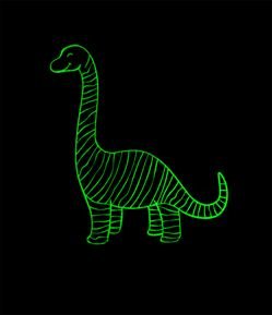 Pijama Curto Infantil com Estampa de  Dinossauro - Tam 2 a 4 Anos