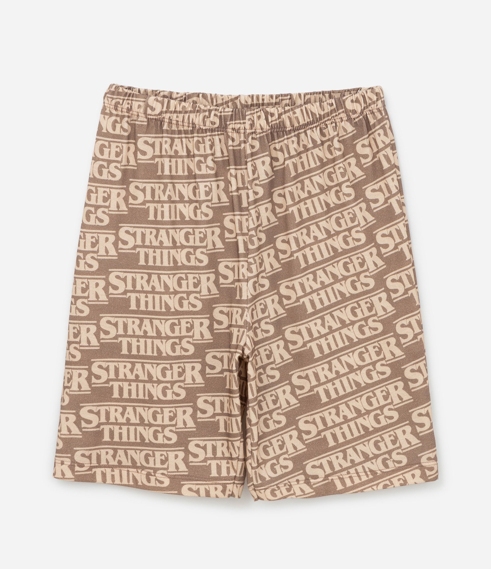 Pijama Infantil com Estampa Stranger Things - Tam 10 a 16 Anos Cinza/Marrom 4