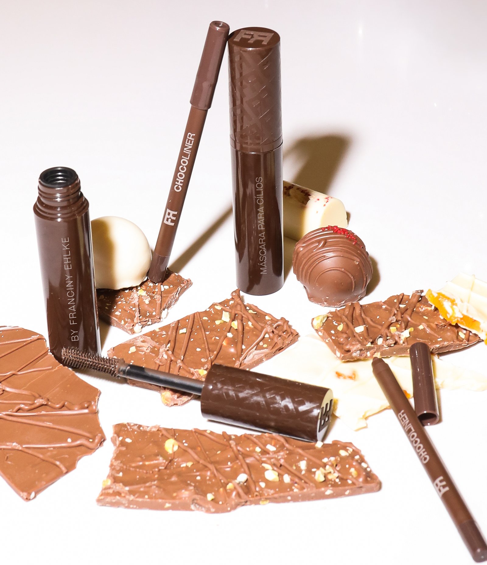 Kit Fran ChocoEyes Mascara Cílios e Lápis Multifuncional By Franciny Ehlke Chocolate 8
