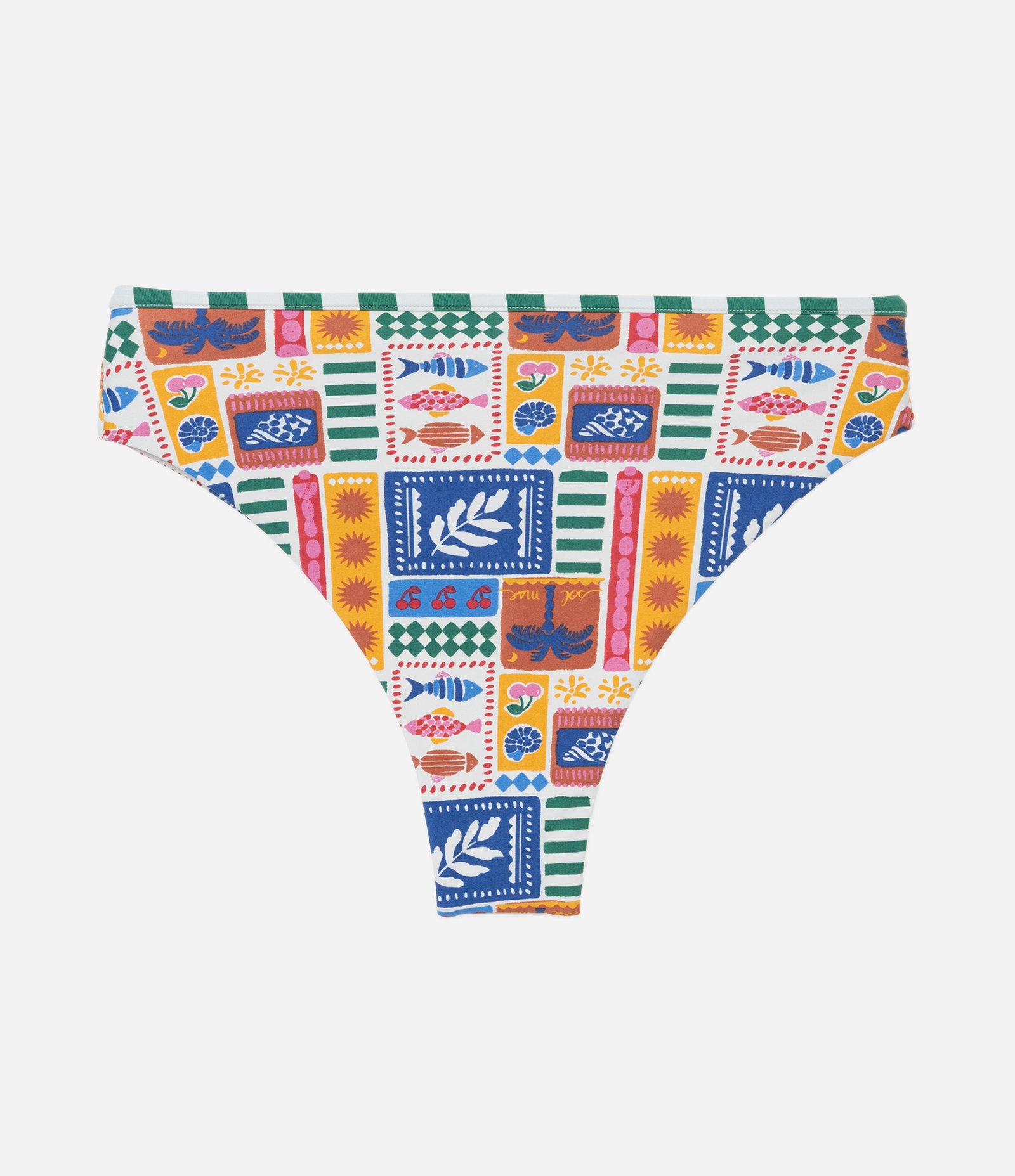 Biquíni Calcinha Hot Pants Asa Delta em Microfibra com Estampa Tropical Multicores 5
