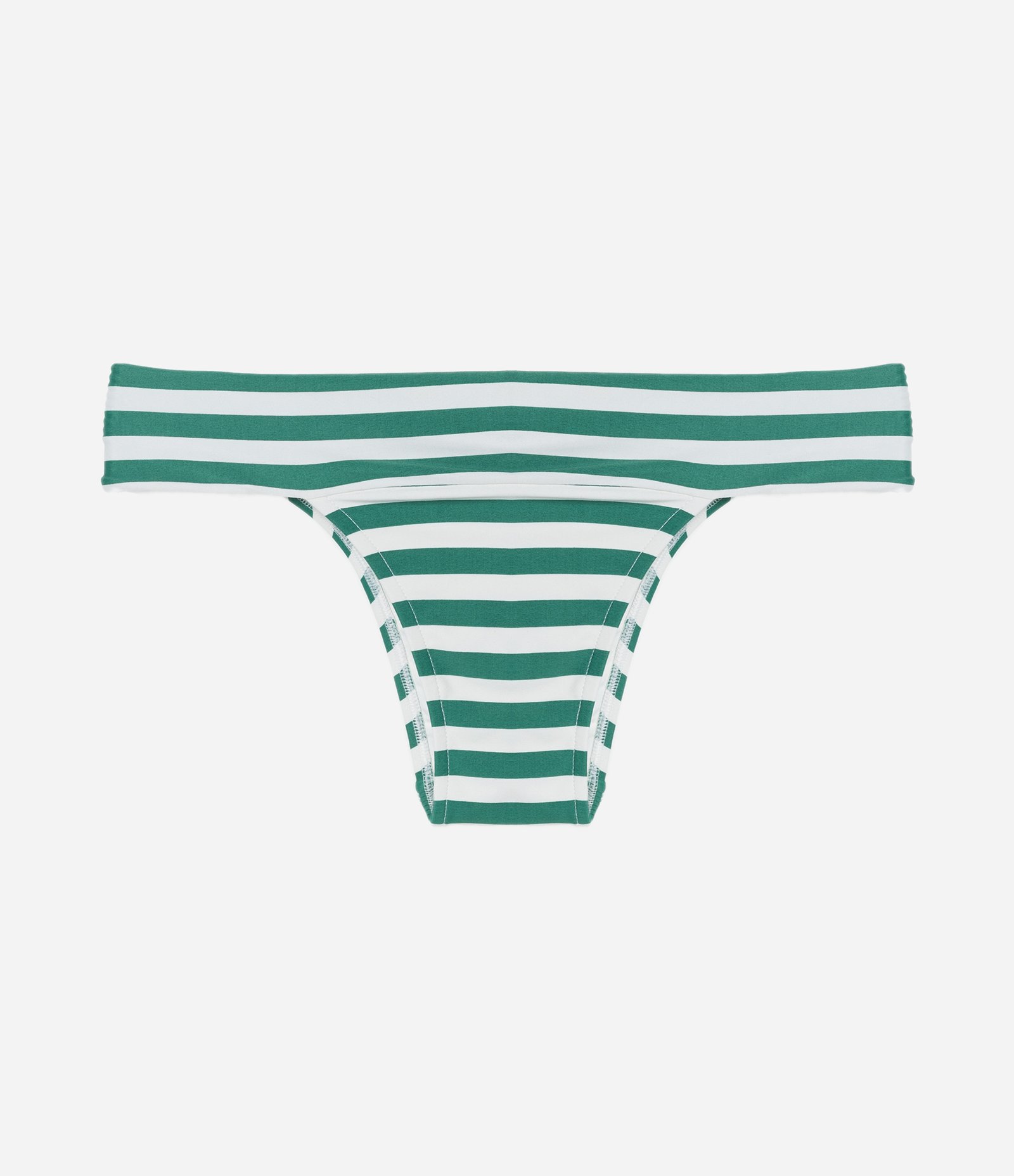 Biquíni Calcinha Pala Larga em Microfibra Listrada Verde 5
