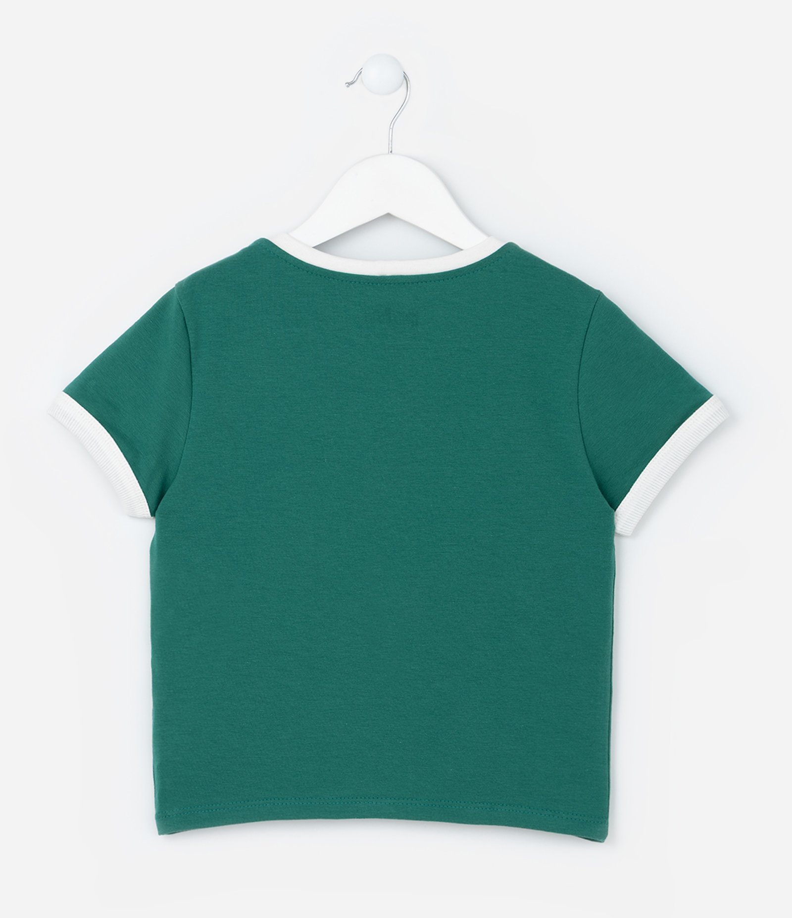 Camiseta Infantil College com Estampa Hogwarts - Tam 5 a 14 Anos Verde 2