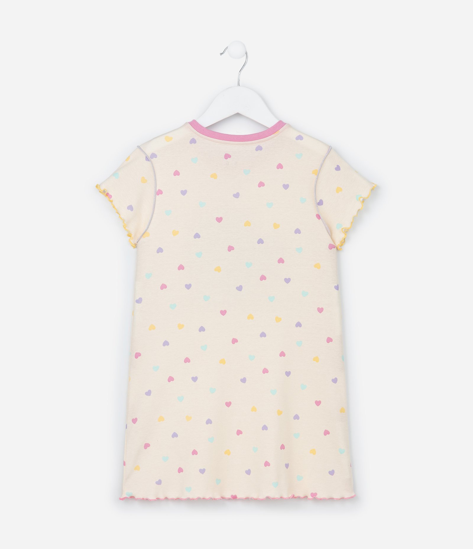 Camisola Infantil em Ribana com Estampa Capivara - Tam 4 a 14 Anos Bege 2